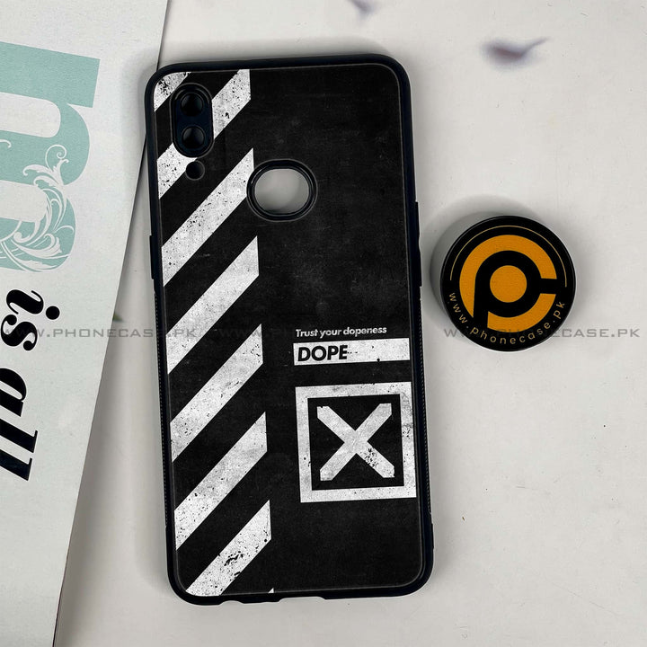 Galaxy A10s - Trust Your Dopeness - Premium Printed Glass soft Bumper shock Proof Case