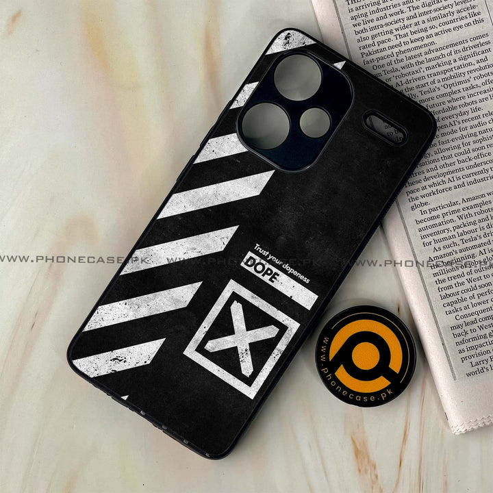 Redmi Note 13 Pro Plus 5G - Trust Your Dopeness - Premium Metal Printed soft Bumper shock Proof Case