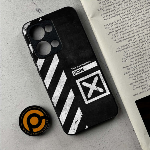 Oppo Reno 13 - Trust Your Dopeness - Premium Metal Printed Soft Bumper Shockproof Case