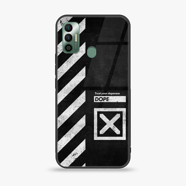 Tecno Spark 7 - Trust Your Dopeness - Premium Printed Glass soft Bumper Shock Proof Case