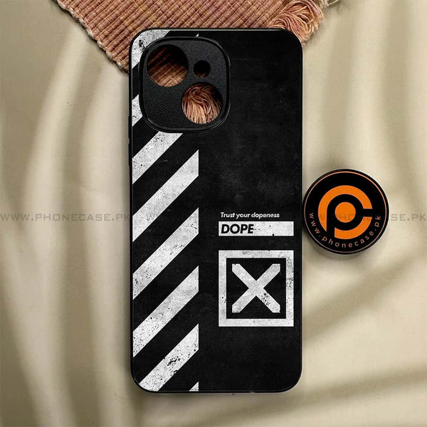 Tecno Spark 40C - Trust Your Dopeness - Premium Metal Printed soft Bumper shock Proof Case