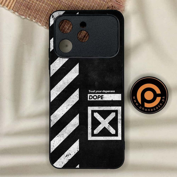 Tecno Spark 40 - Trust Your Dopeness - Premium Metal Printed soft Bumper shock Proof Case