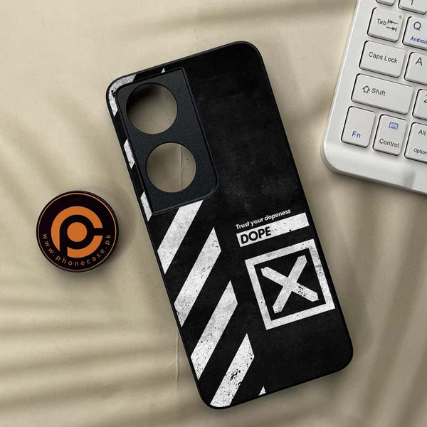 Honor x7b - Trust Your Dopeness - Premium Metal Printed soft Bumper shock Proof Case