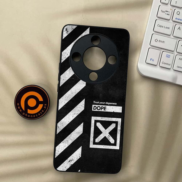 Honor x9b 5G - Trust Your Dopeness - Premium Metal Printed soft Bumper shock Proof Case