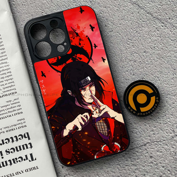 iPhone 15 Pro Max - Uchiha Itachi - Premium Metal Printed soft Bumper shock Proof Case