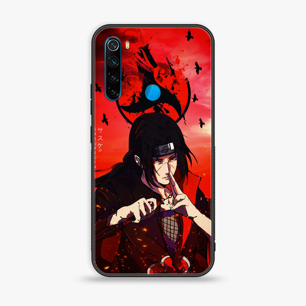 Xiaomi Redmi Note 8 - Uchiha Itachi - Premium Printed Glass soft Bumper Shock Proof Case