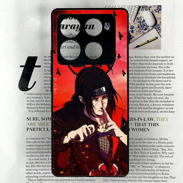 Infinix Note 40 Pro Plus - Uchiha Itachi - Premium Metal Printed soft Bumper shock Proof Case