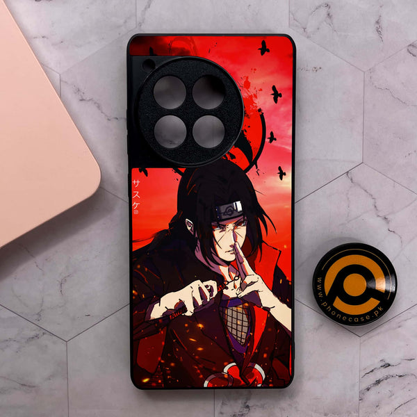OnePlus 12R - Uchiha Itachi - Premium Metal Printed soft Bumper shock Proof Case