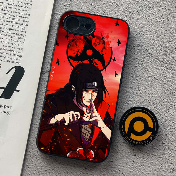 iPhone 16e - Uchiha Itachi - Premium Metal  Printed soft Bumper shock Proof Case