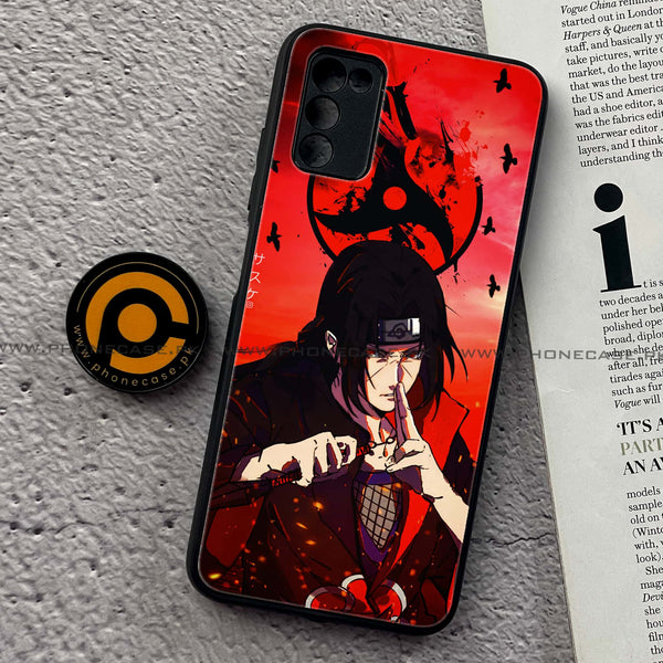 Samsung Galaxy A03s - Uchiha Itachi - Premium Printed Metal soft Bumper shock Proof Case
