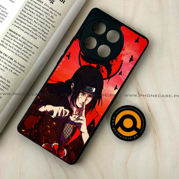 Tecno Camon 30s - Uchiha Itachi - Premium Printed Glass soft Bumper shock Proof Case