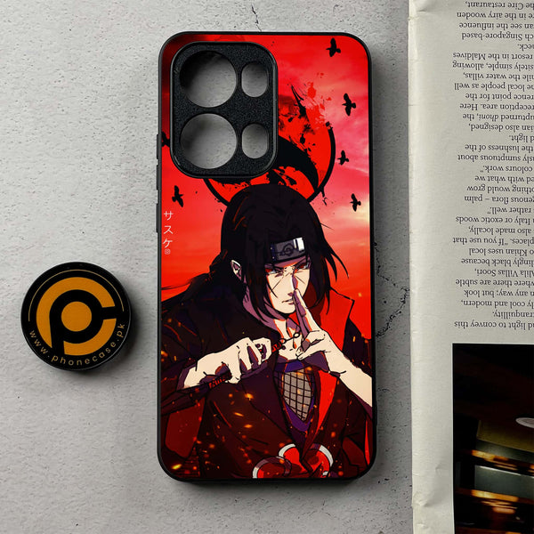Oppo Reno 13 Pro - Uchiha Itachi - Premium Metal Printed Soft Bumper Shockproof Case