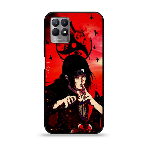 Realme Narzo 50 - Uchiha Itachi - Premium Printed Glass soft Bumper shock Proof Case