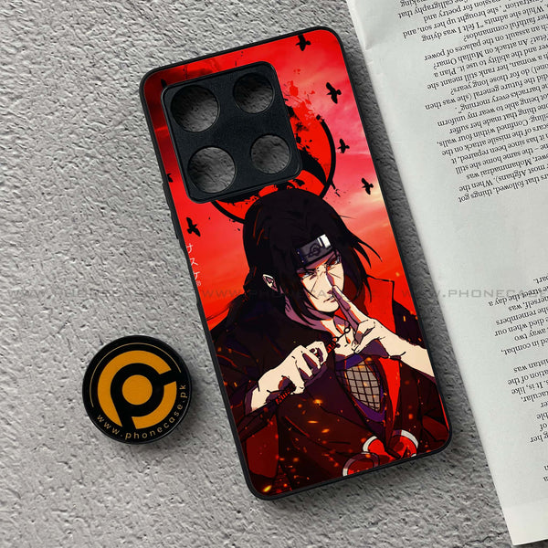 Infinix Note 30 Pro - Uchiha Itachi - Premium Metal Printed soft Bumper shock Proof Case