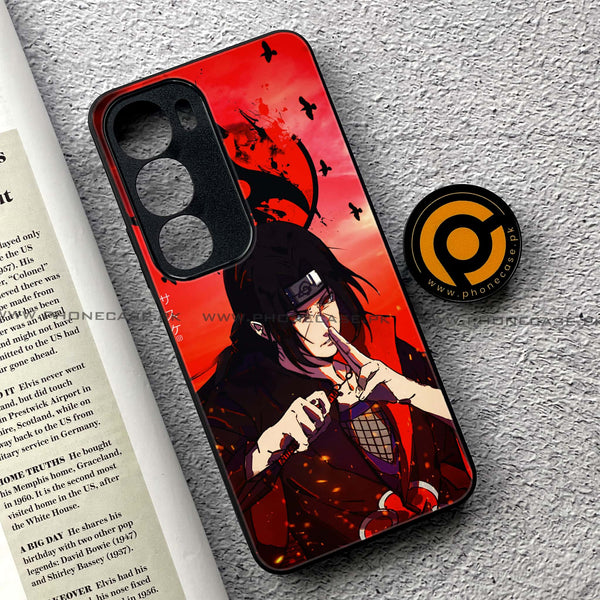 Vivo Y19s Pro - Uchiha Itachi - Premium Metal Printed soft Bumper shock Proof Case