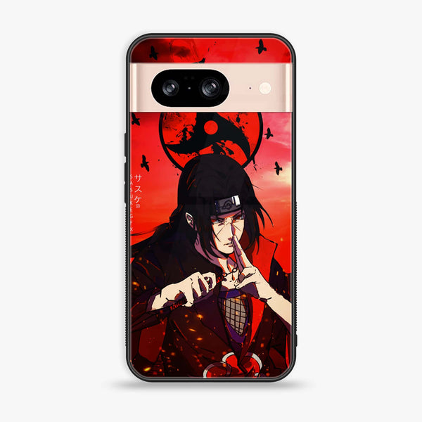 Google Pixel 8 - Uchiha Itachi - Premium Printed Glass soft Bumper Shock Proof Case