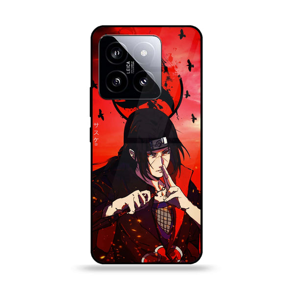 Xiaomi 14 - Uchiha Itachi -  Premium Printed Metal soft Bumper shock Proof Case