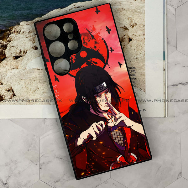 Samsung Galaxy S22 Ultra - Uchiha Itachi - Premium Metal Printed soft Bumper shock Proof Case