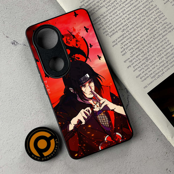 Vivo V50 - Uchiha Itachi - Premium Metal Printed Soft Bumper Shockproof Case