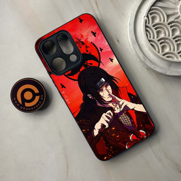 Oppo Reno 14 5G - Uchiha Itachi - Premium Metal Printed soft Bumper shock Proof Case
