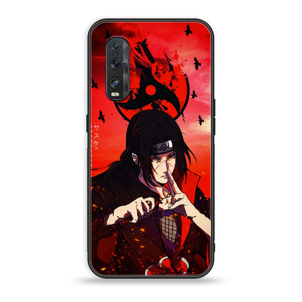 Oppo Find X2 - Uchiha Itachi -  Premium Printed Metal soft Bumper shock Proof Case