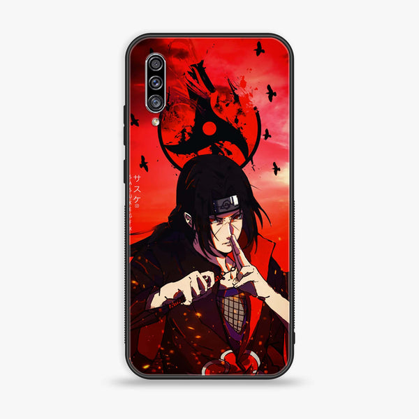Galaxy A50 - Uchiha Itachi - Premium Printed Glass soft Bumper shock Proof Case