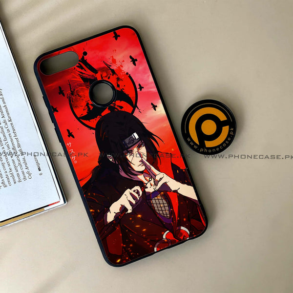 HUAWEI Y7 PRIME (2018) - Uchiha Itachi - Premium Printed Glass soft Bumper Shock Proof Case