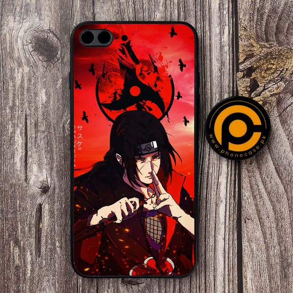 iPhone 7 Plus - Uchiha Itachi - Premium Metal Printed soft Bumper shock Proof Case