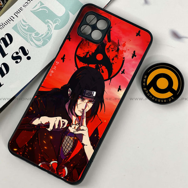 Samsung Galaxy A22 5G - Uchiha Itachi - Premium Printed Metal soft Bumper shock Proof Case