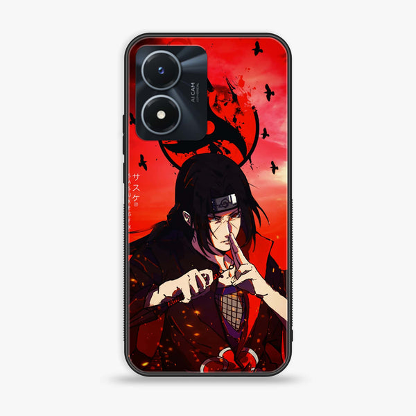 Vivo Y02s - Uchiha Itachi -  Premium Printed Metal soft Bumper shock Proof Case