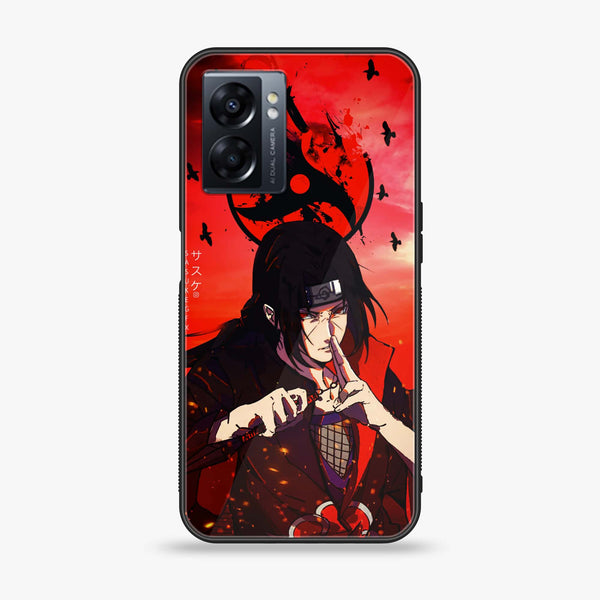 Oppo A77 4G - Uchiha Itachi -  Premium Printed Metal soft Bumper shock Proof Case
