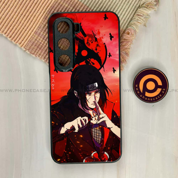 Infinix Hot 60i - Uchiha Itachi  - Premium Metal Printed soft Bumper shock Proof Case