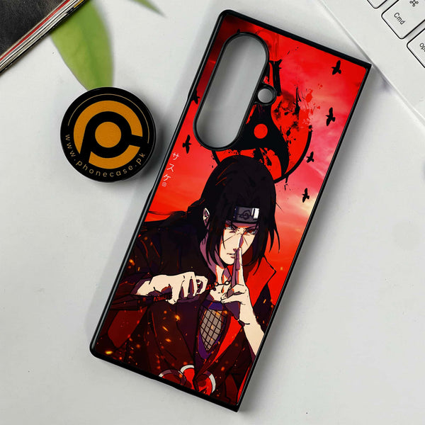 Samsung Galaxy Z Fold 7 - Uchiha Itachi -  Premium Metal Printed soft Bumper shock Proof Case