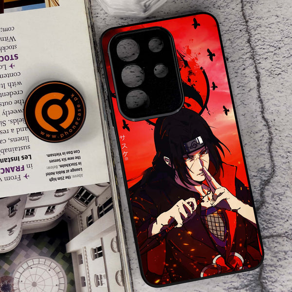 Vivo Y29 4G - Uchiha Itachi - Premium Metal Printed soft Bumper Shock Proof Case