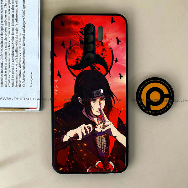 Xiaomi Redmi 9 - Uchiha Itachi - Premium Printed Glass soft Bumper Shock Proof Case