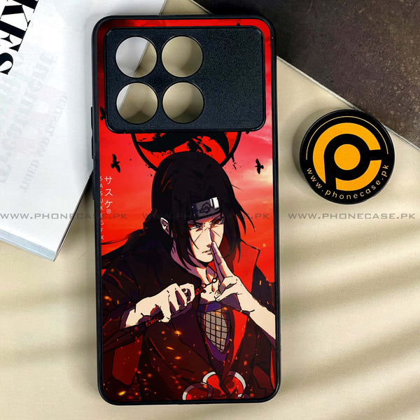 Xiaomi Poco X6 Pro 5G - Uchiha Itachi -  Premium Printed Metal soft Bumper shock Proof Case
