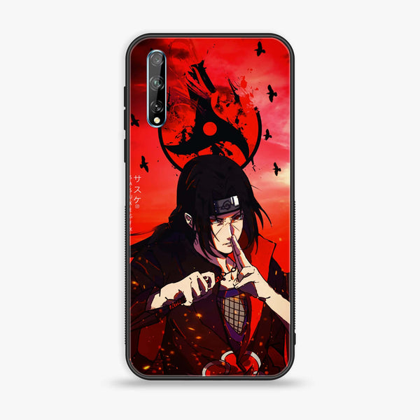 Huawei Y8p - Uchiha Itachi - Premium Printed Glass soft Bumper Shock Proof Case