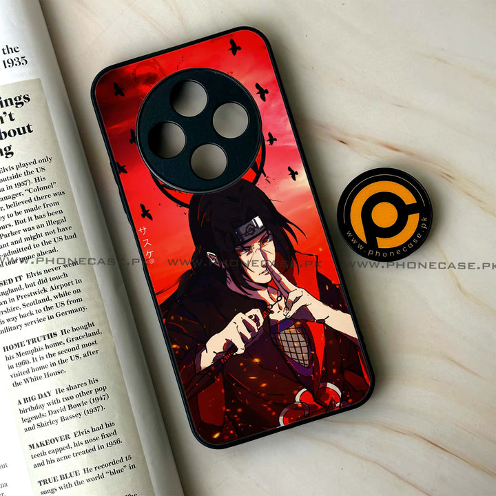 Tecno Spark 30 - Uchiha Itachi - Premium Printed Glass soft Bumper Shock Proof Case