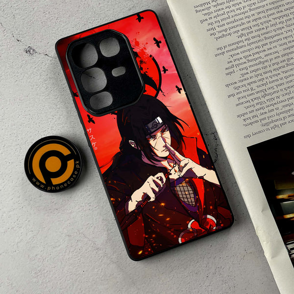 Infinix Note 50 Pro Plus - Uchiha Itachi - Premium Metal Printed Soft Bumper Shockproof Case