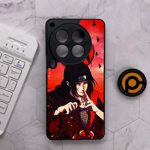 Tecno Camon 30 Premier - Uchiha Itachi - Premium Metal Printed soft Bumper shock Proof Case