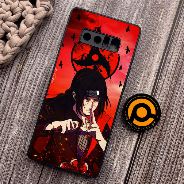Samsung Galaxy Note 8 - Uchiha Itachi - Premium Metal Printed soft Bumper shock Proof Case