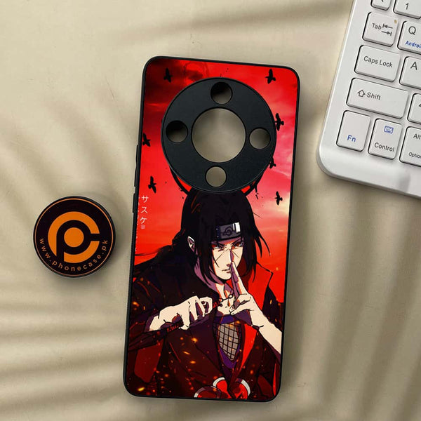 Honor x9b 5G - Uchiha Itachi - Premium Metal Printed soft Bumper shock Proof Case
