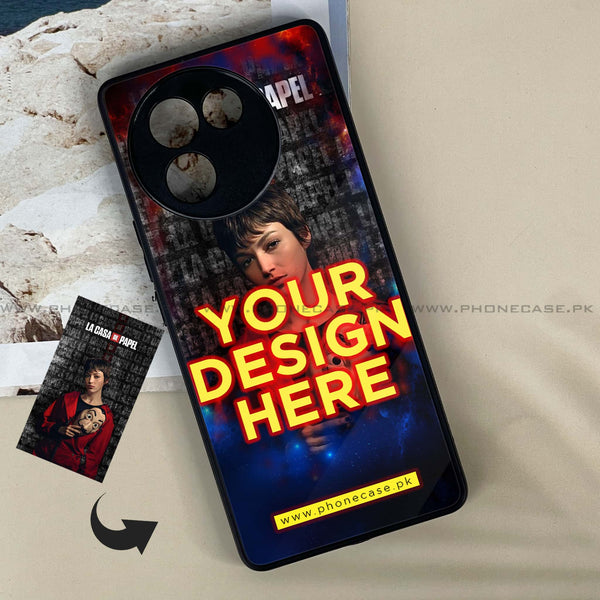 Vivo V30E - Customize your own - Premium Metal Printed soft Bumper shock Proof Case