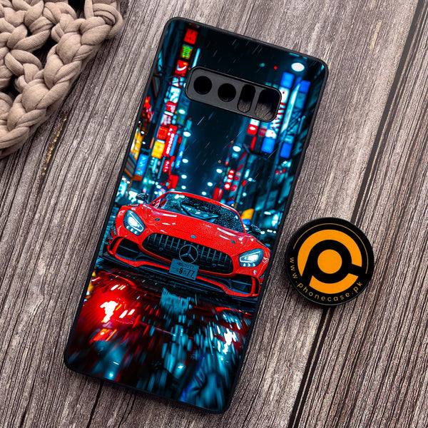 Samsung Galaxy Note 8 - V8 GT Racing Car - Premium Metal Printed soft Bumper shock Proof Case