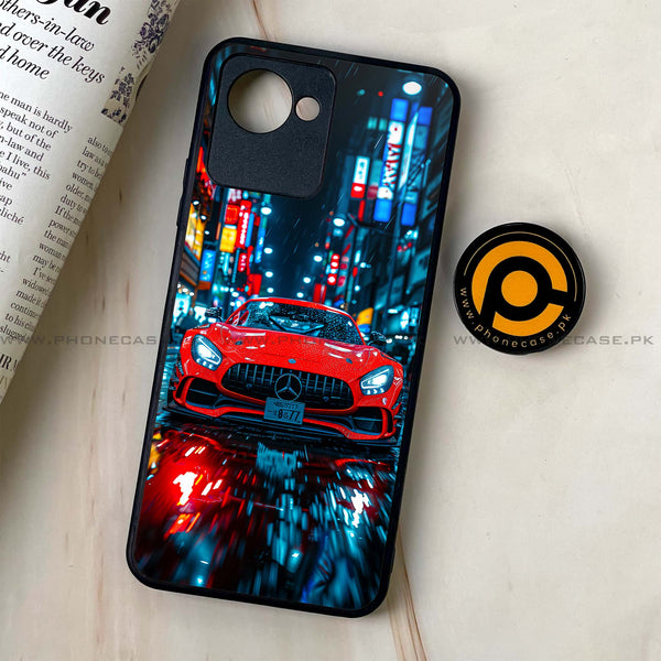 Realme C30 - V8 GT Racing Car - Premium Printed Glass soft Bumper Shock Proof Case