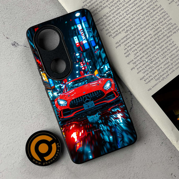 Vivo V50 - V8 GT Racing Car - Premium Metal Printed Soft Bumper Shockproof Case