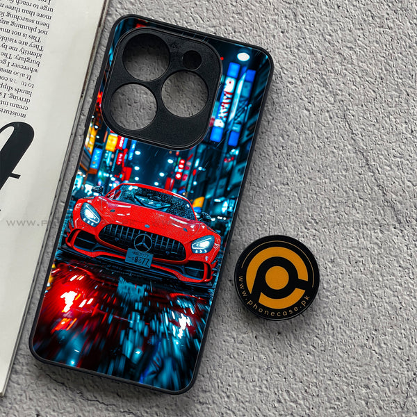 Realme C61 - V8 GT Racing Car - Premium Metal Printed soft Bumper shock Proof Case