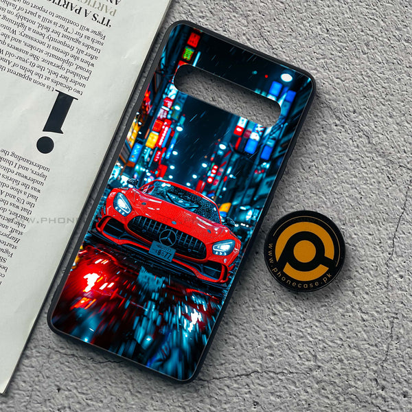 Samsung Galaxy S10 5G - V8 GT Racing Car - Premium Printed Glass soft Bumper Shock Proof Case