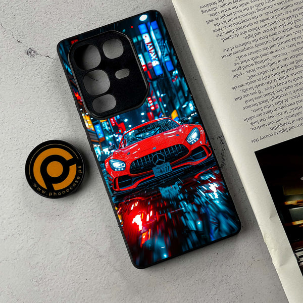 Infinix Note 50 Pro Plus - V8 GT Racing Car - Premium Metal Printed Soft Bumper Shockproof Case