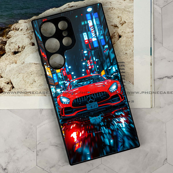 Samsung Galaxy S24 Ultra - V8 GT Racing Car - Premium Metal Printed soft Bumper shock Proof Case